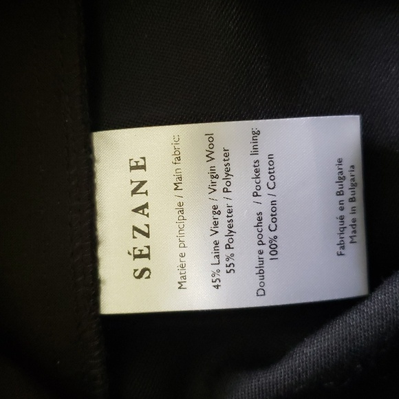 Sezane Arthur Trousers Size 36/4 - Black - Picture 6 of 8